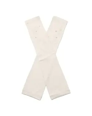 ラインストーンフィオーリモチーフ付きUVケアフィンガーレスロンググローブ/ベージュ