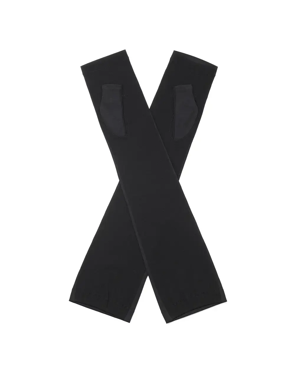 トイ・プードルモチーフUVケアフィンガーレスロンググローブ/ブラック