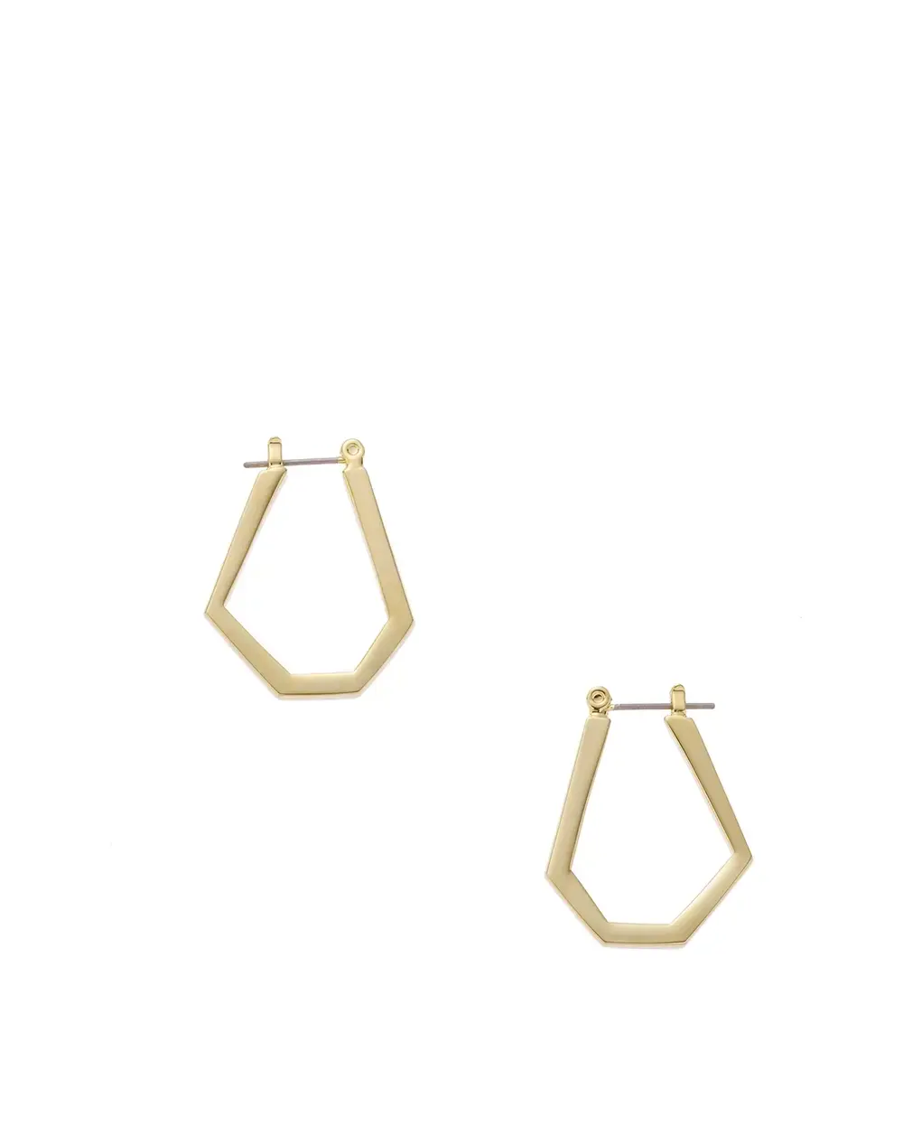 ジオメトリック ピアス/ブラウン