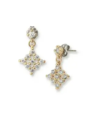 キュービックジルコニア ピアス/ゴールド