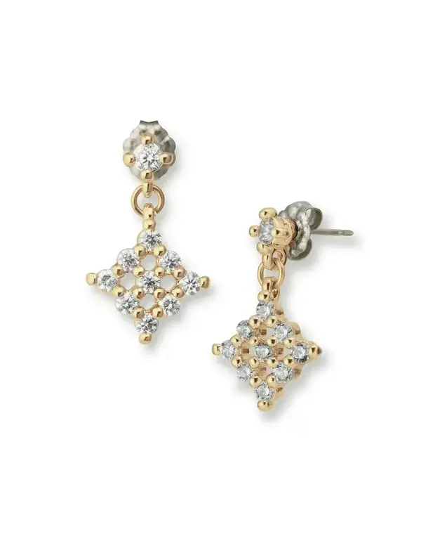 キュービックジルコニア ピアス/ゴールド