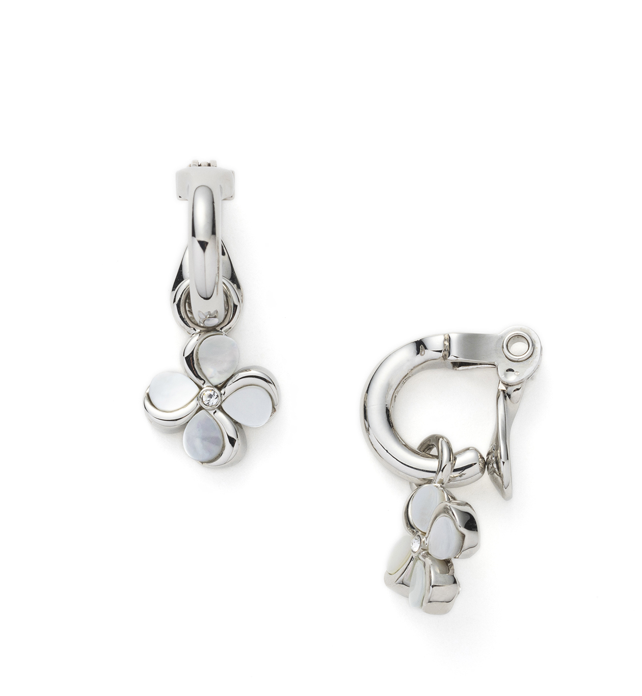 チャームベーシック 白蝶貝フィオーリ 2wayイヤリング シルバー アンテプリマ オンラインストア 新規会員登録で５００ポイントプレゼント