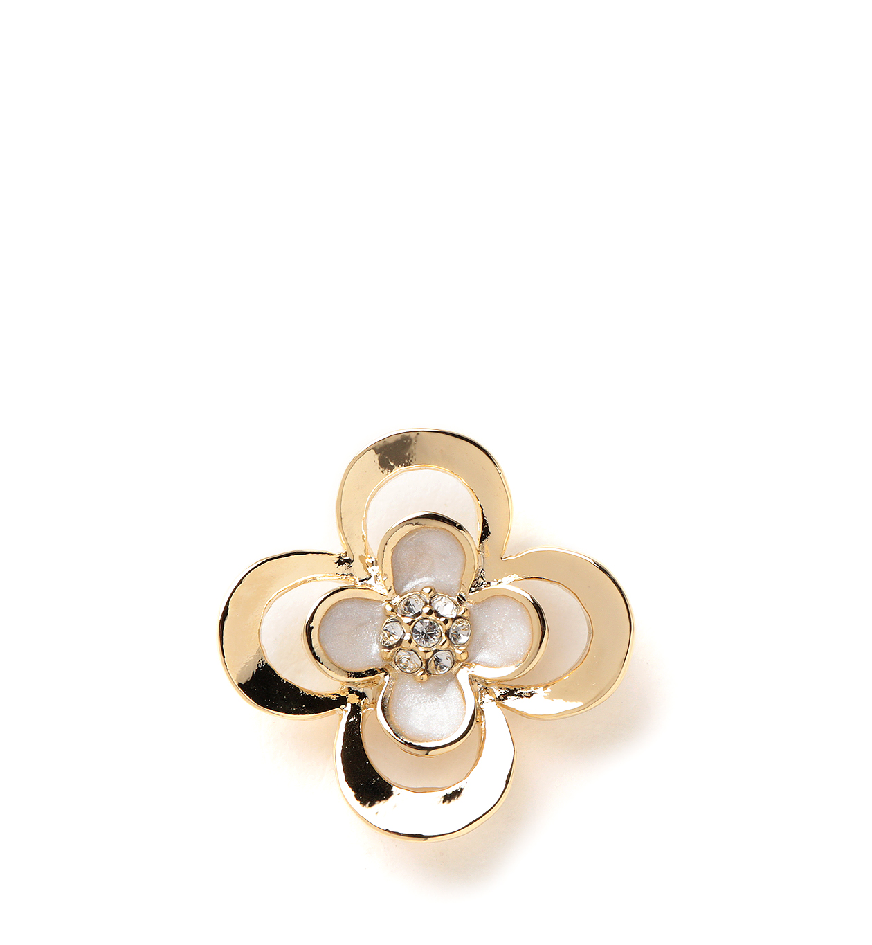 フィオーリ ブローチ ホワイト アンテプリマ オンラインストア 新規会員登録で５００ポイントプレゼント