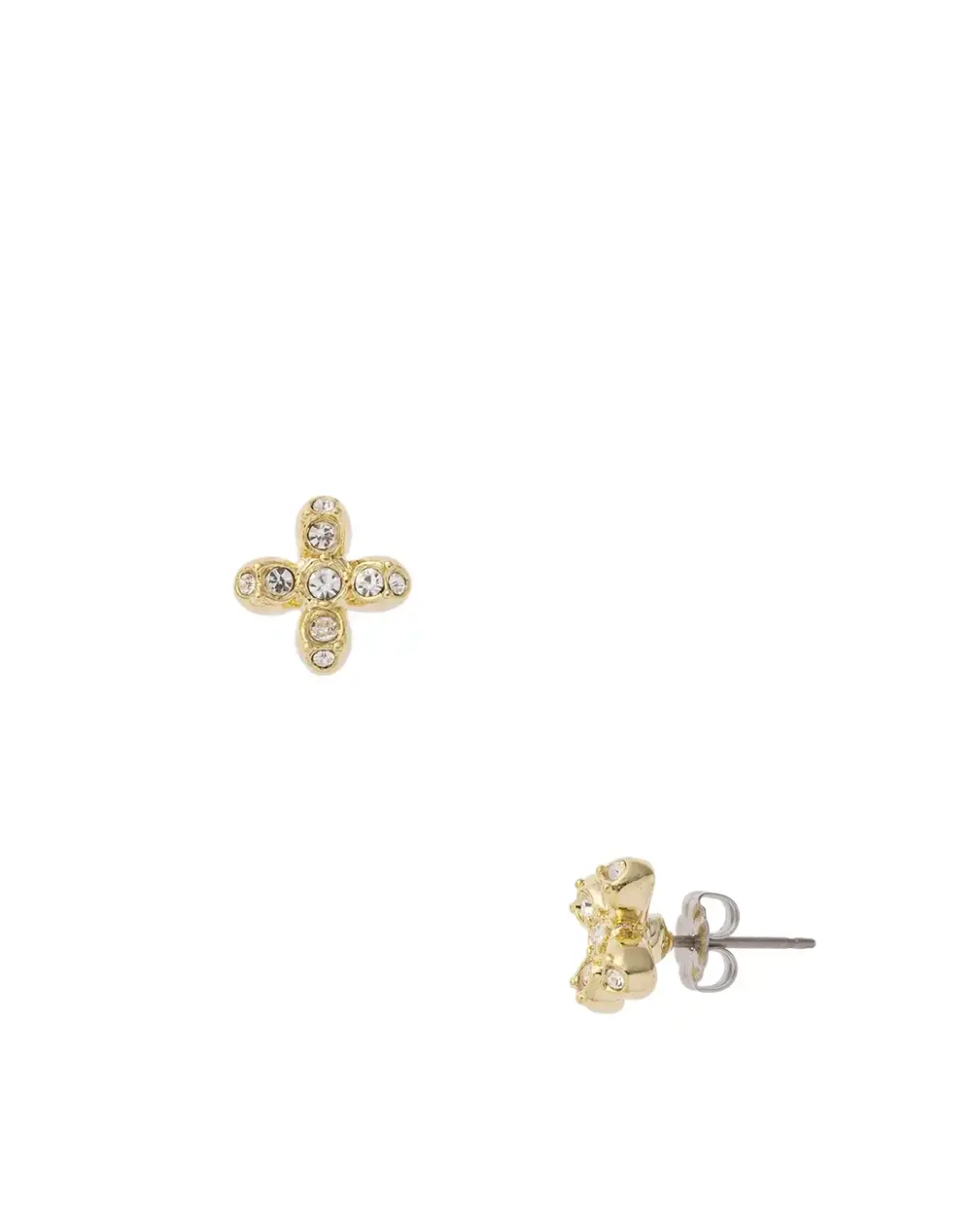 フィオーリ ベージュパールピアス/ゴールド