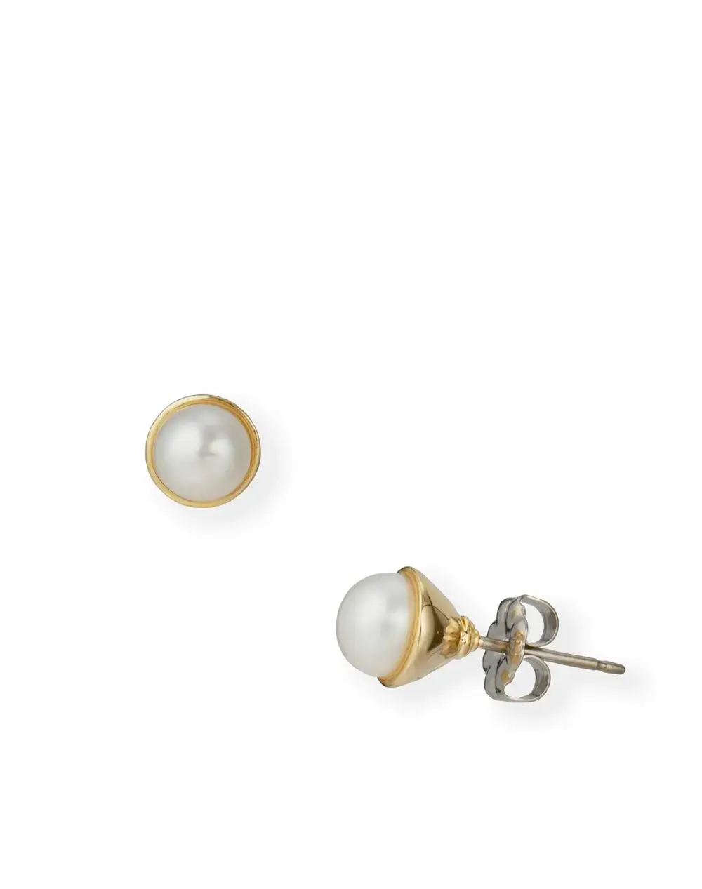 【50%OFF】ウェーブパールピアス/ゴールド