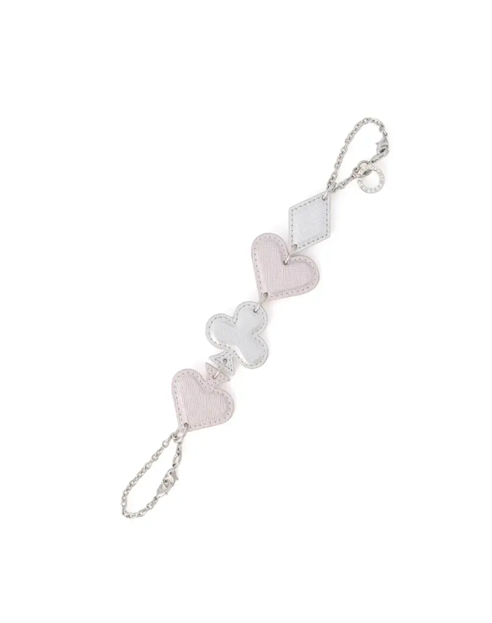 【30%OFF】サフィアーノ ブロッコ/バッグチャーム/パウダリーピンクシルバー