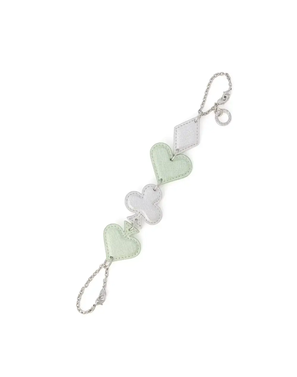【30%OFF】サフィアーノ ブロッコ/バッグチャーム/ミントシルバー