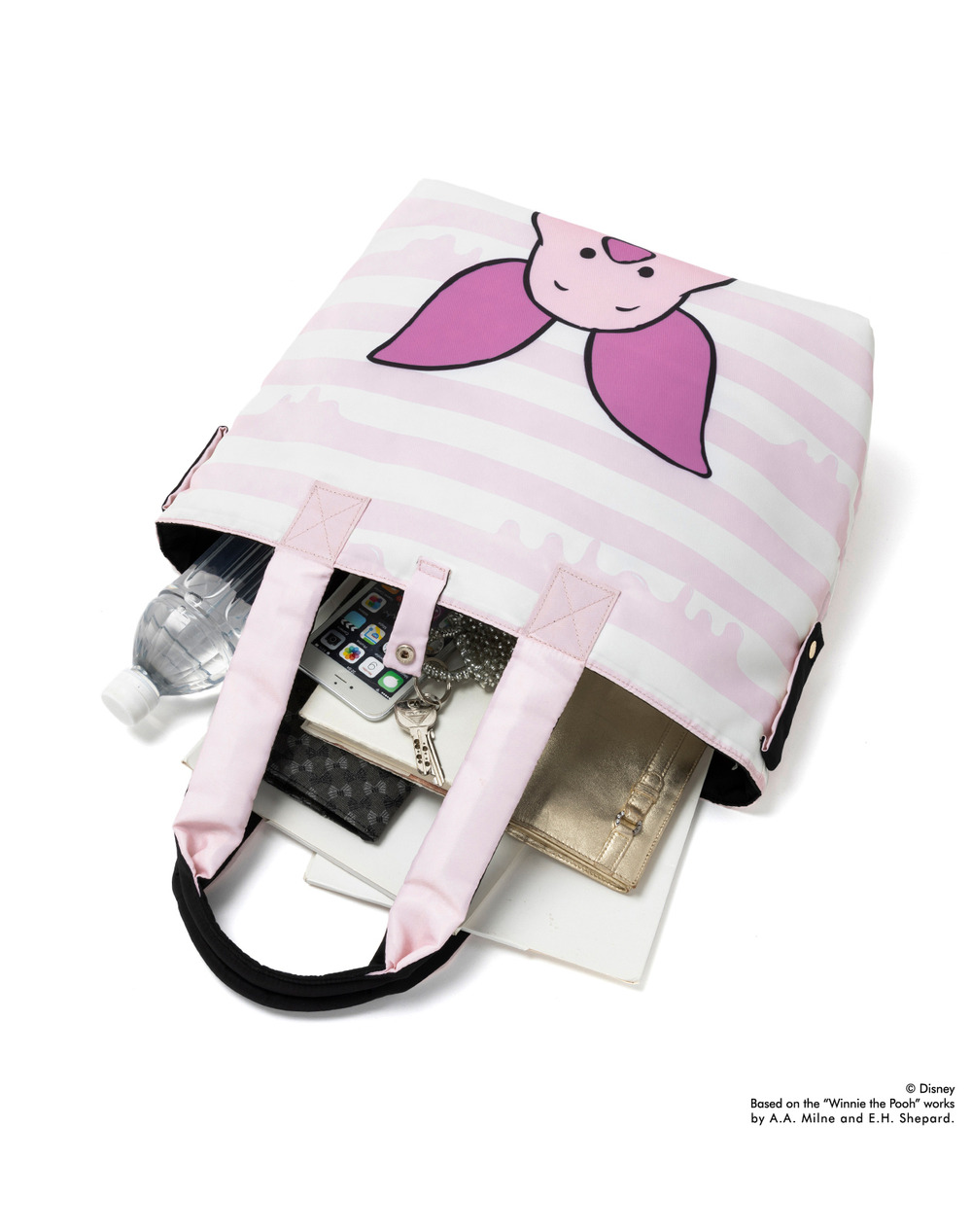 ディズニー ピグレット ミディアム ピンク ブラック 公式 アンテプリマ オンラインストア 新規会員登録で５００ポイントプレゼント