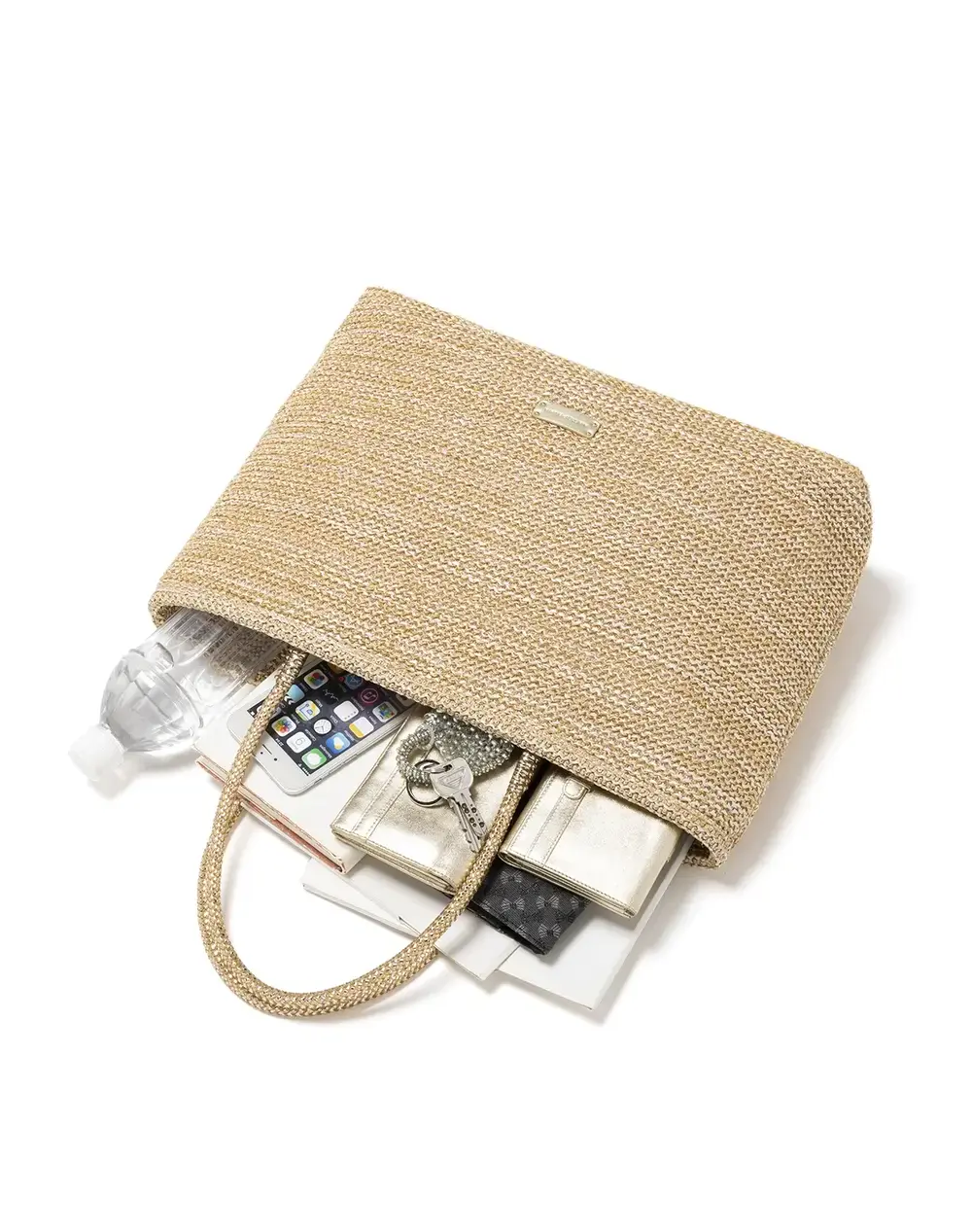 【30%OFF】ワイヤー ラフィア/ラージ 横長/シルバー