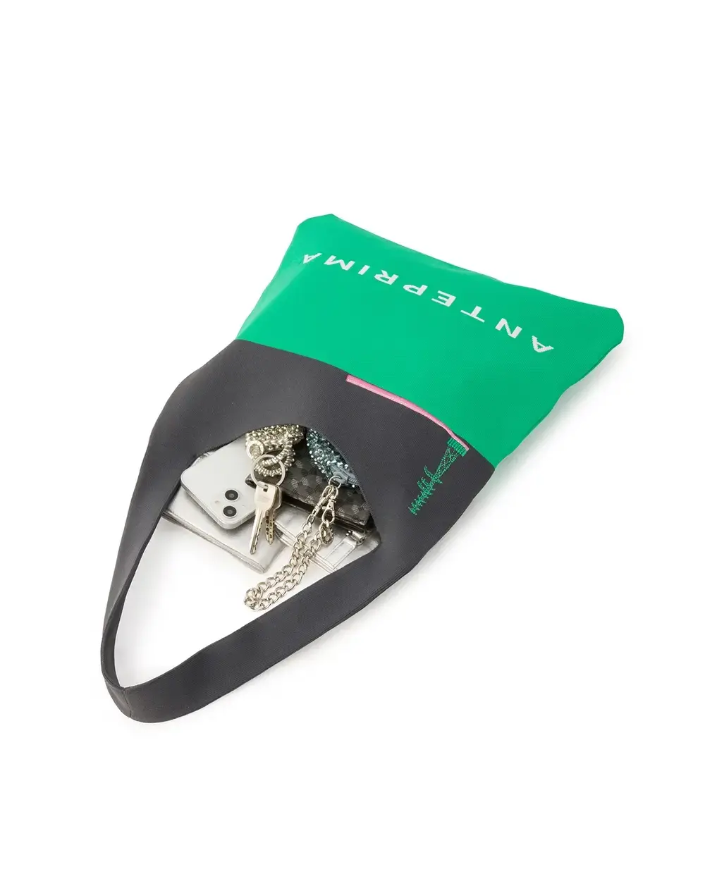 タカヒロ イワサキ/ニットバッグ/グリーン