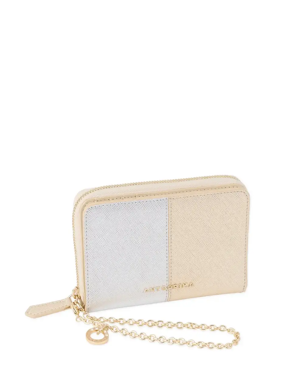 【30%OFF】サフィアーノ ブロッコ/ウォレット/シルバーゴールド
