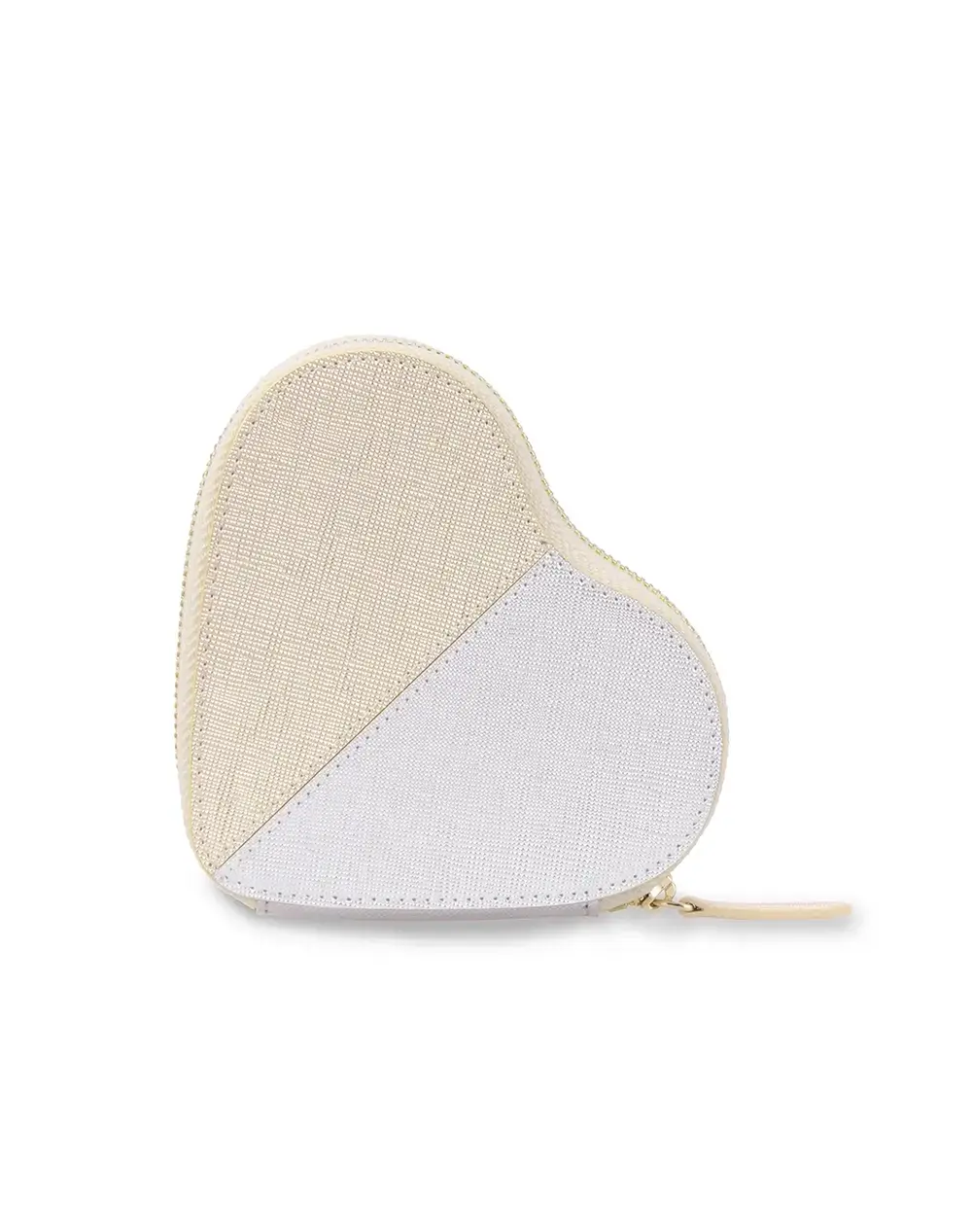 【30%OFF】サフィアーノ ブロッコ/マルチケース/シルバーゴールド