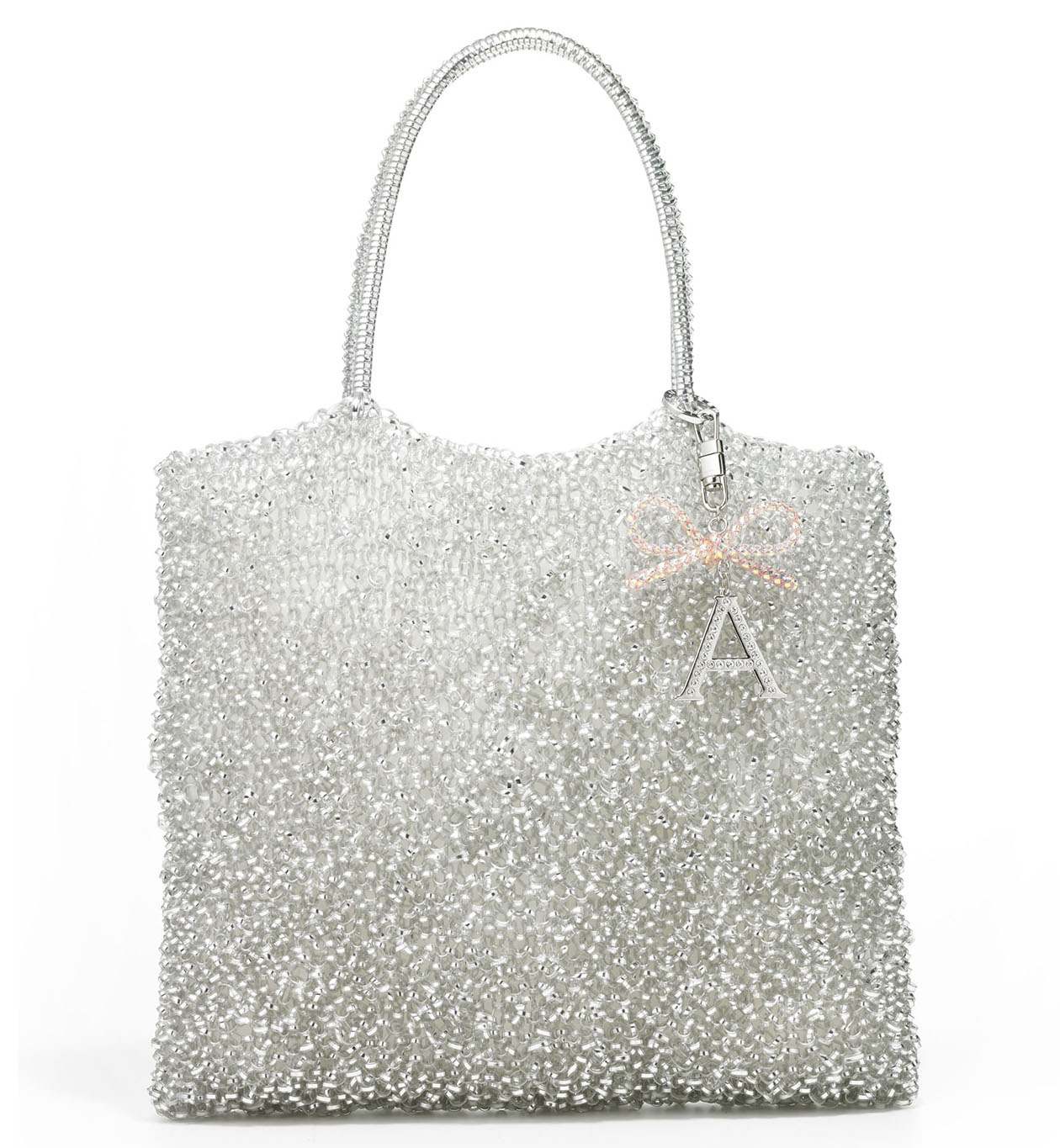 【美品】ANTEPRIMA アンテプリマ ワイヤー グリッター ステッラホワイト 美品！アンテプリマ ワイヤーグリッター／ステッラホワイト