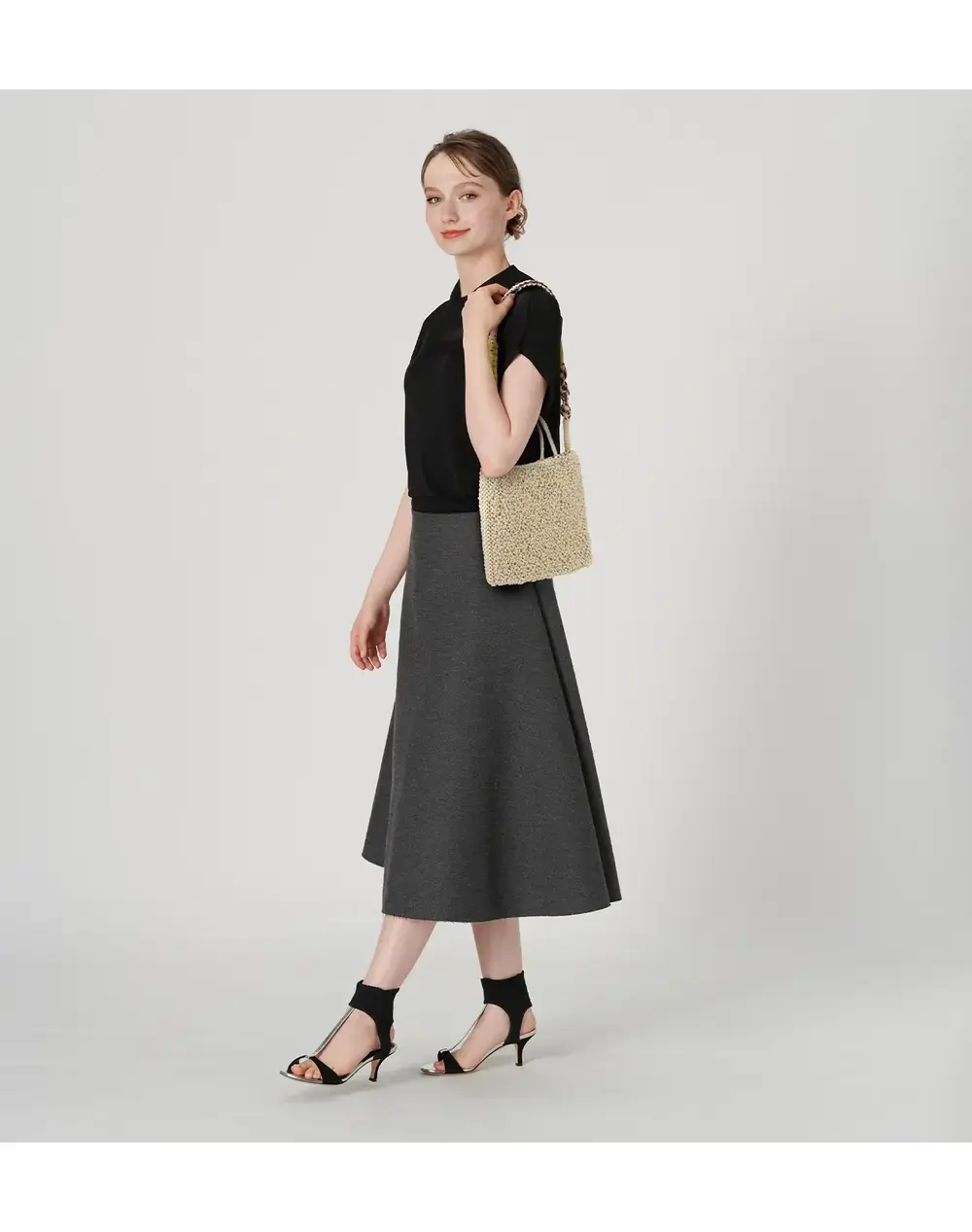 ワイヤーストラップ/マットフラミンゴ×マットホワイト