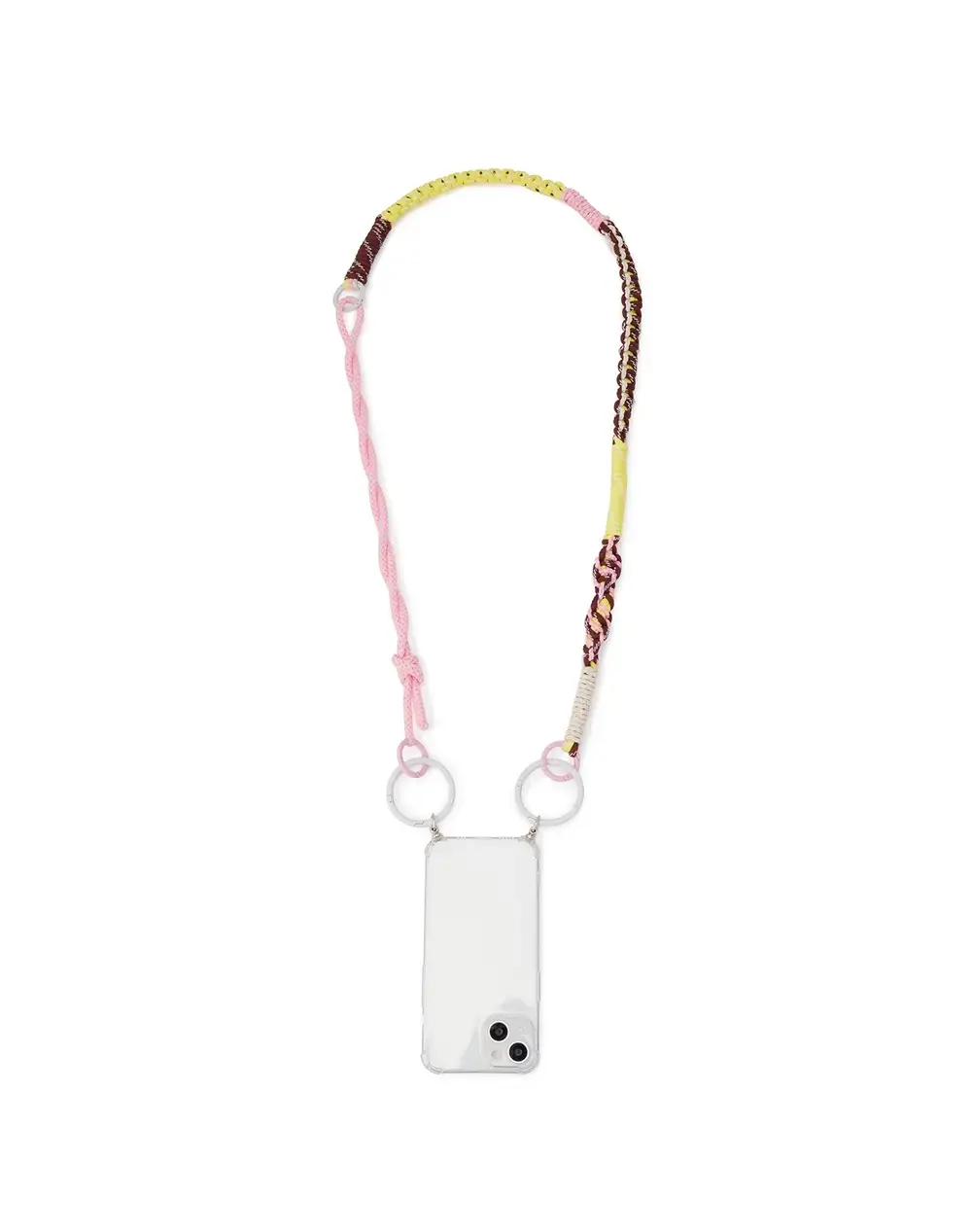 ワイヤーストラップ/マットフラミンゴ×マットホワイト