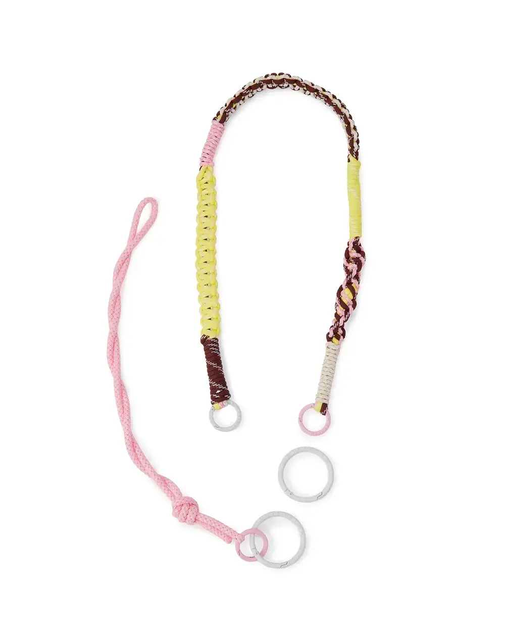 ワイヤーストラップ/マットフラミンゴ×マットホワイト