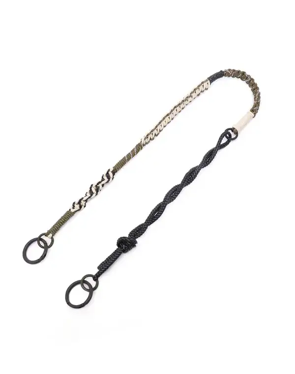 ワイヤーストラップ/マットブラック×マットオリーブ