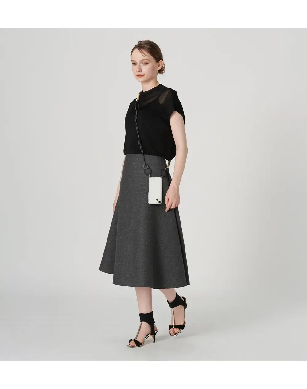 ワイヤーストラップ/マットブラック×マットオリーブ