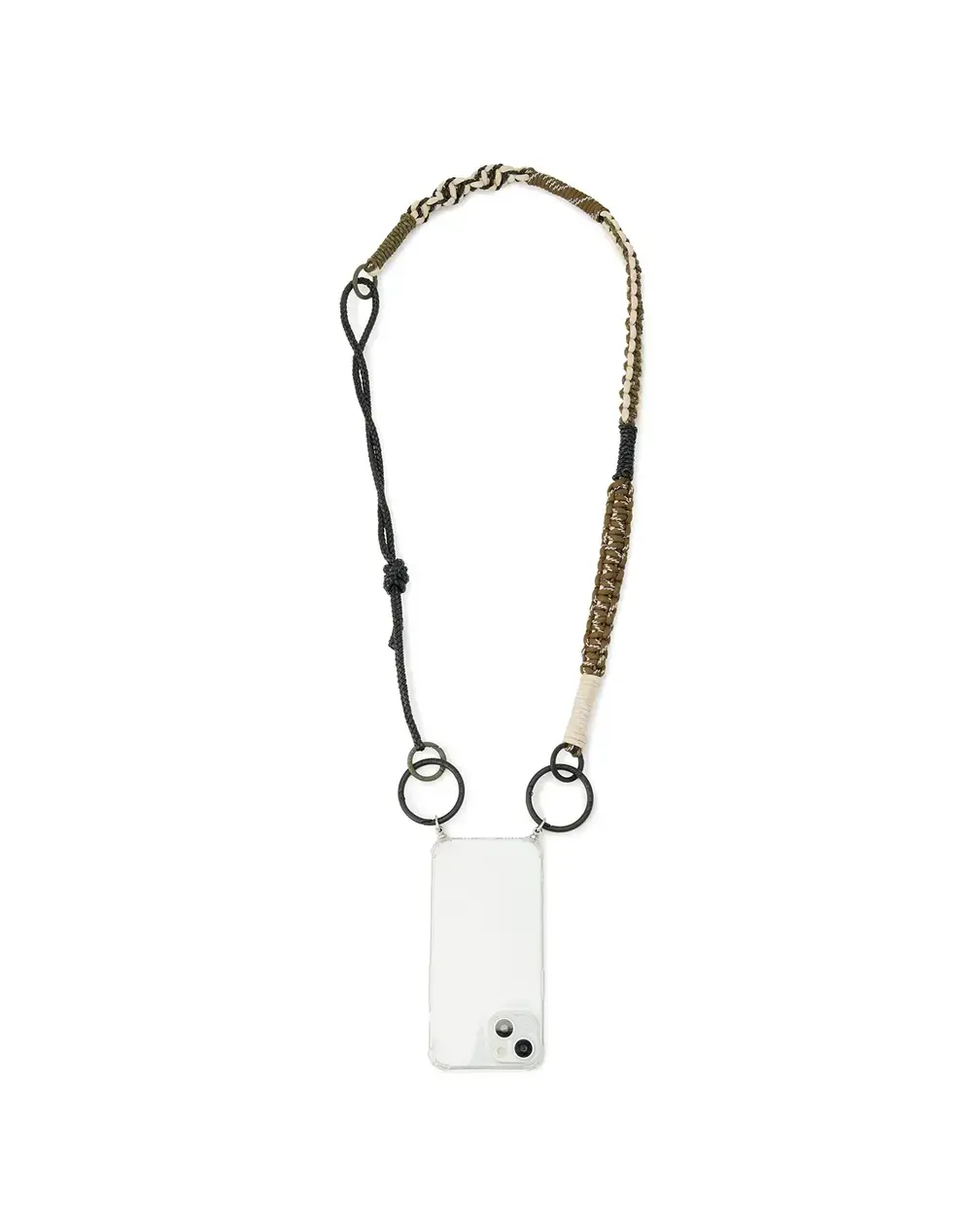 ワイヤーストラップ/マットブラック×マットオリーブ