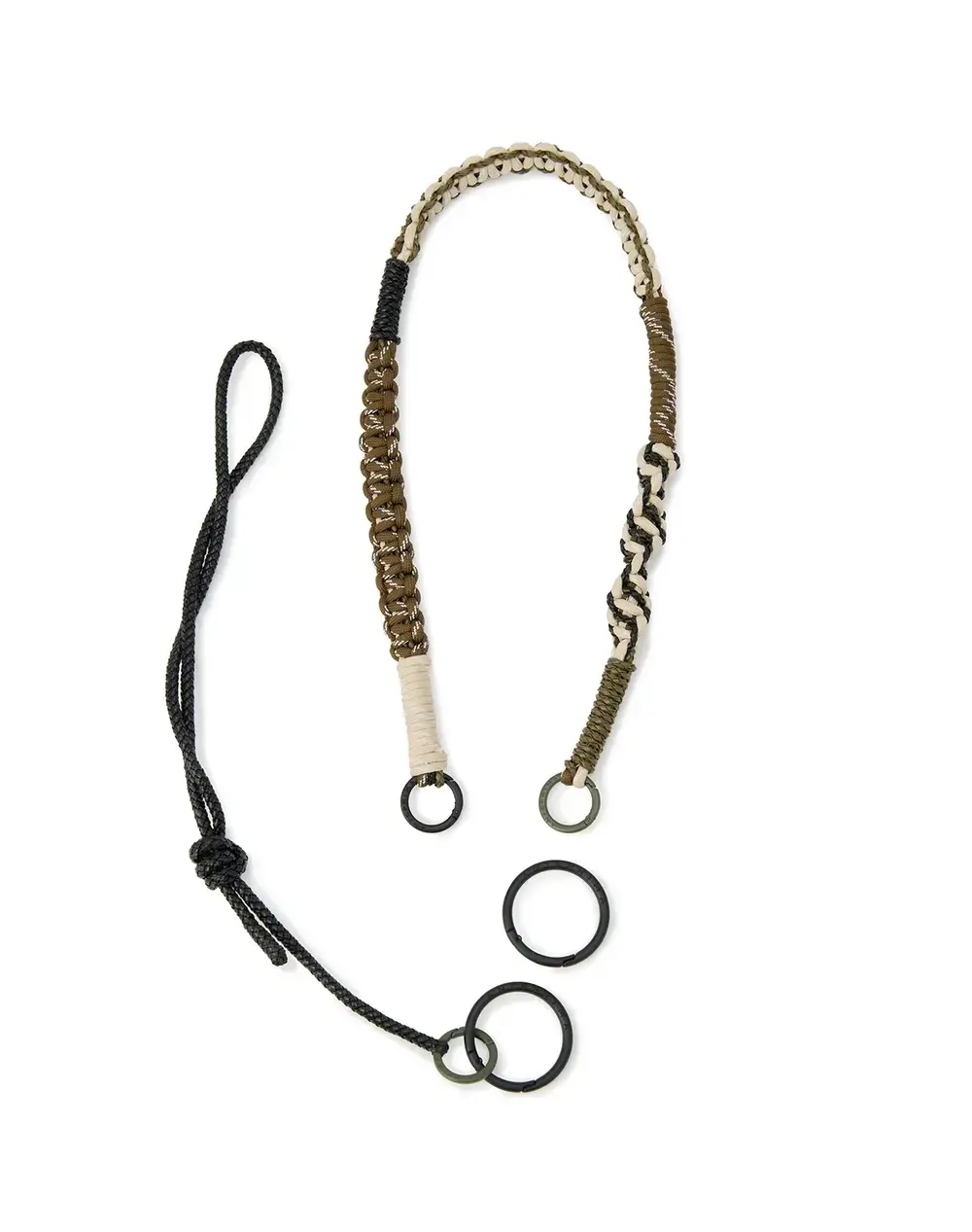 ワイヤーストラップ/マットブラック×マットオリーブ