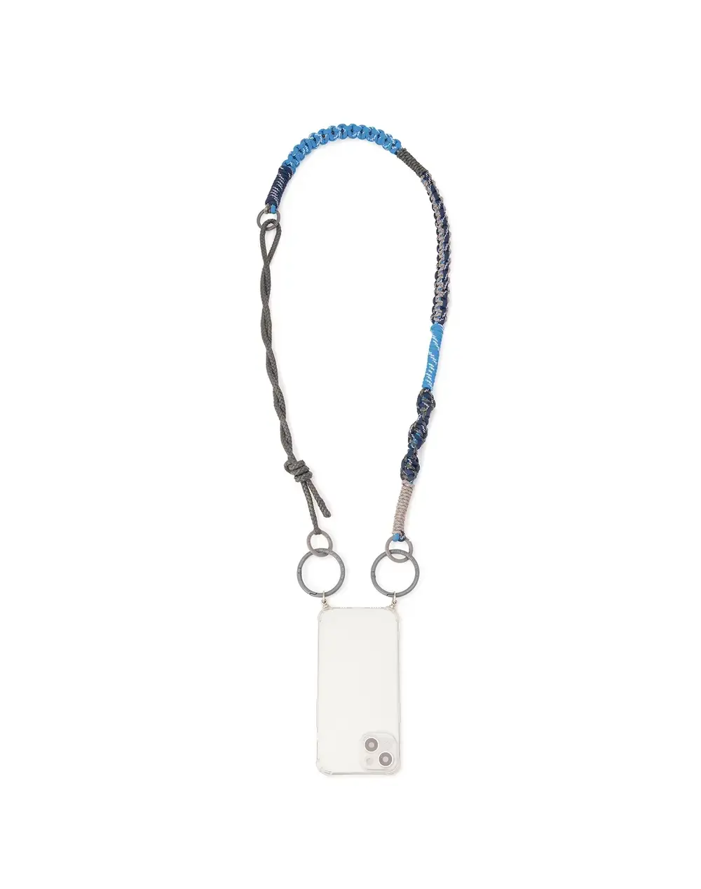 ワイヤーストラップ/マットスモークグレー×マットストーン