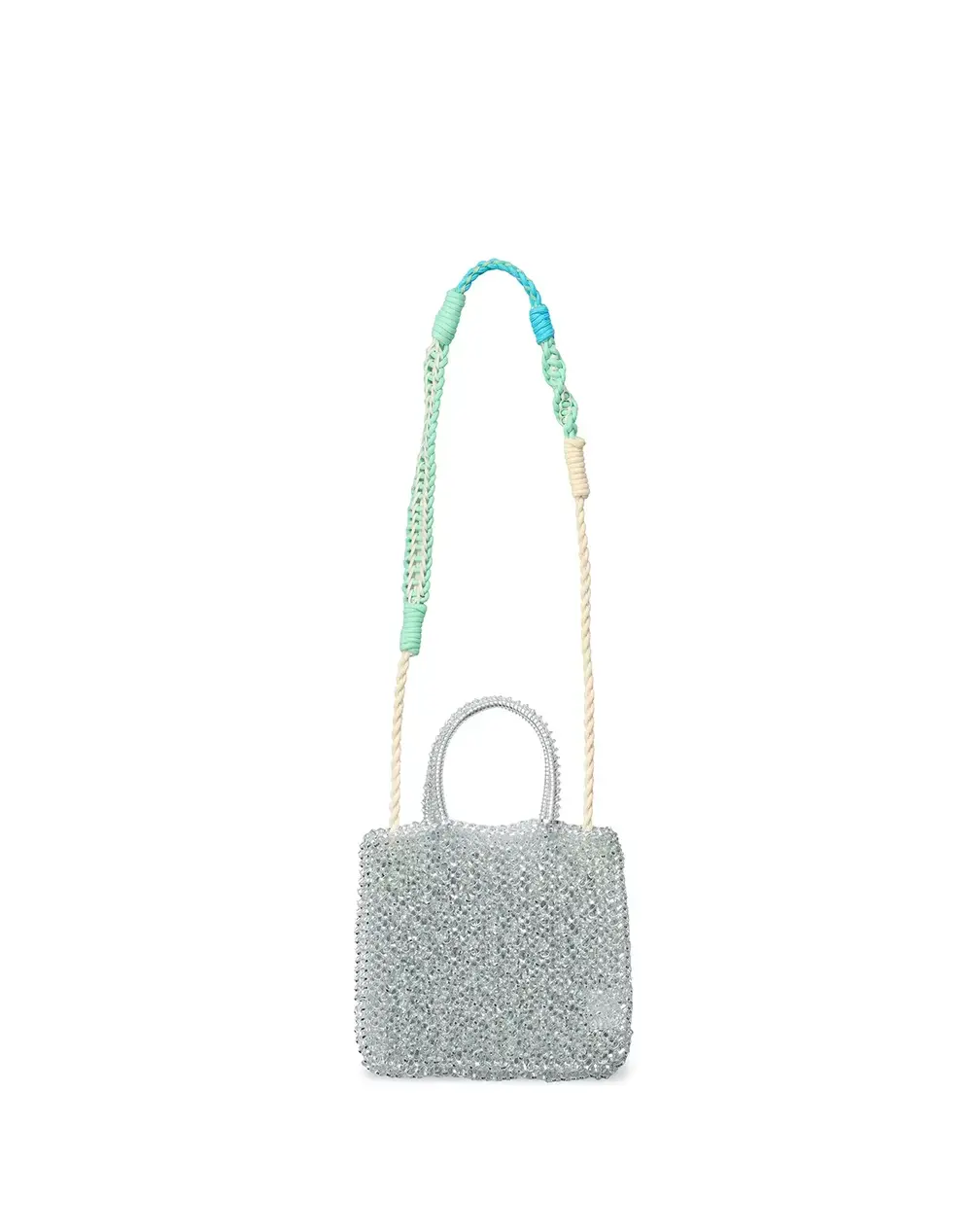 ワイヤーストラップ/マットアップルグリーン×ホワイト