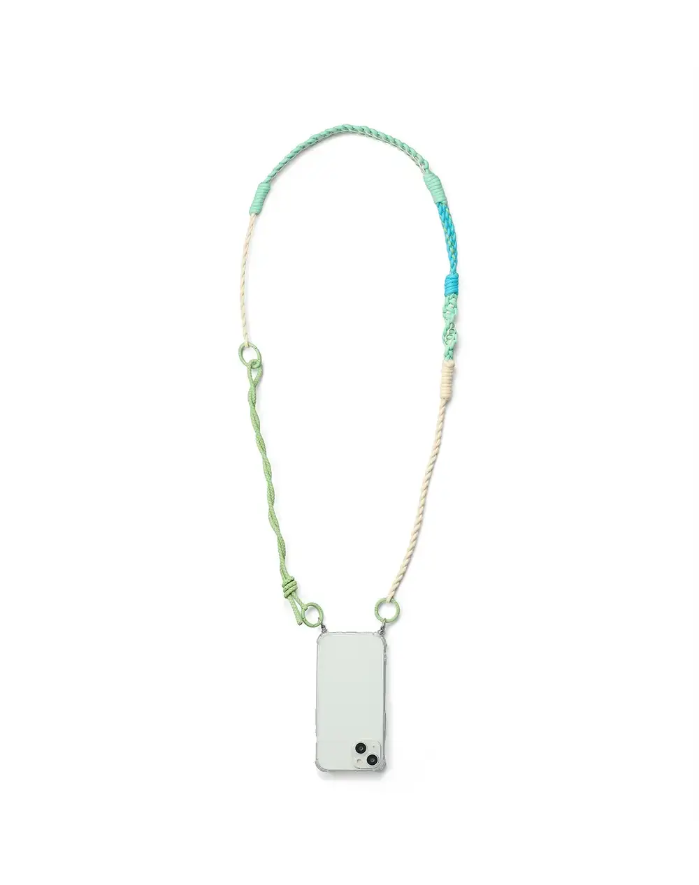 ワイヤーストラップ/マットアップルグリーン×ホワイト