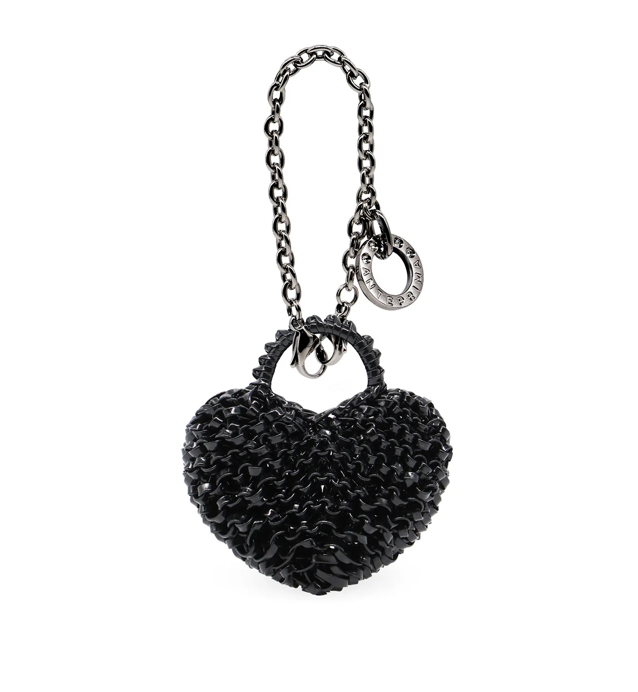 クオーリ/バッグチャーム/エナメルブラック