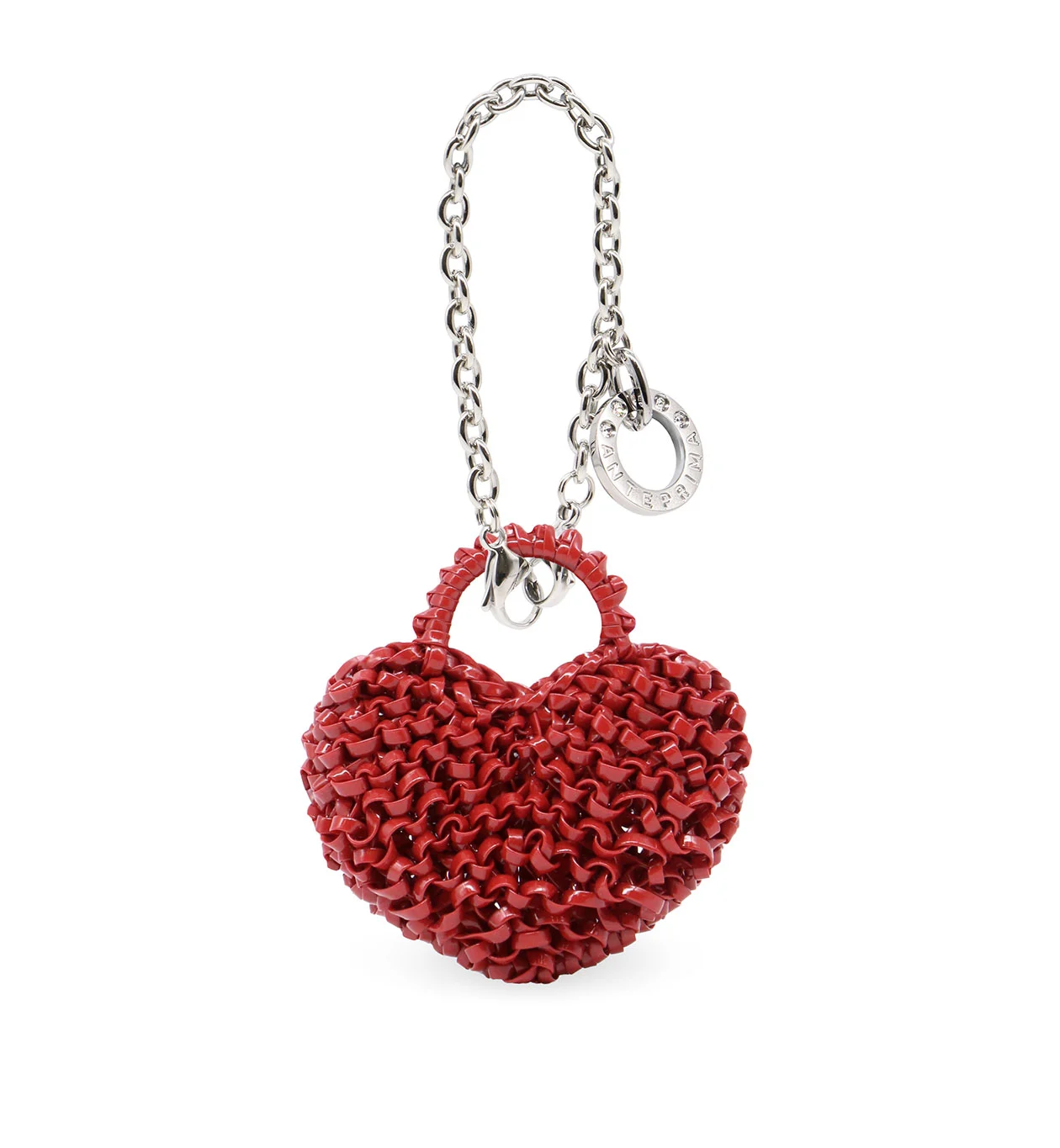 クオーリ/バッグチャーム/エナメルレッド