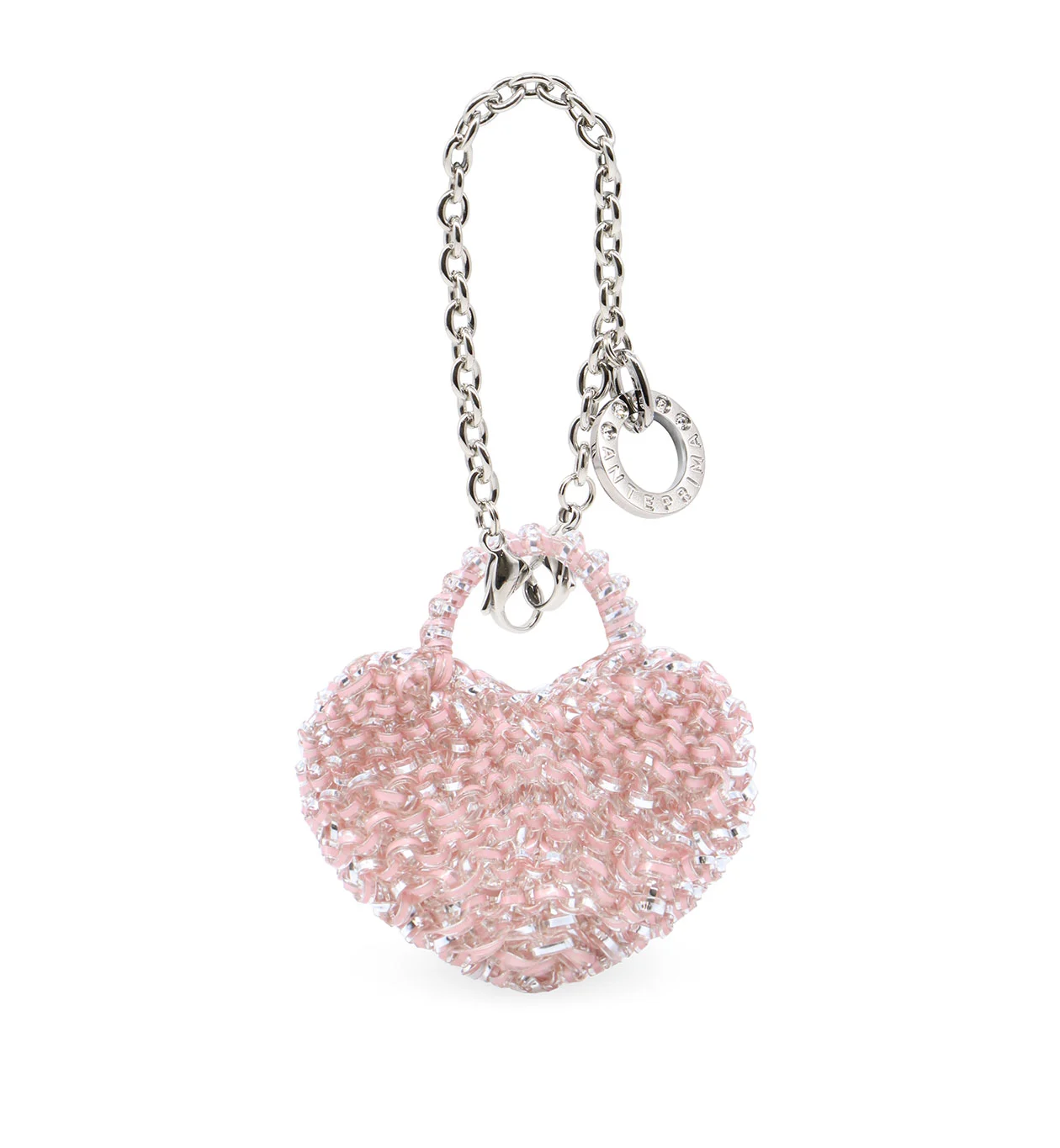 クオーリ/バッグチャーム/フラミンゴシルバー