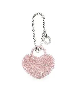 クオーリ/バッグチャーム/フラミンゴシルバー