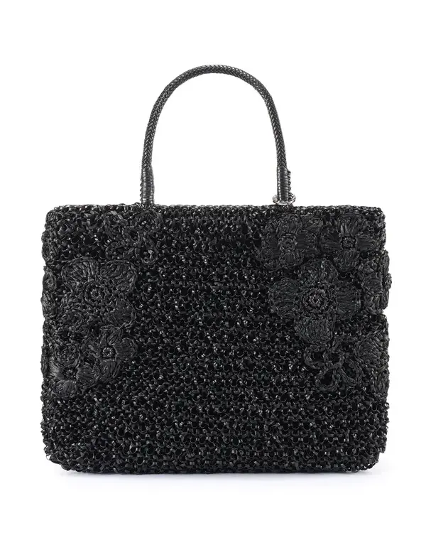 【20%OFF】ラフィア ピッツォ/ミディアム/マットブラック