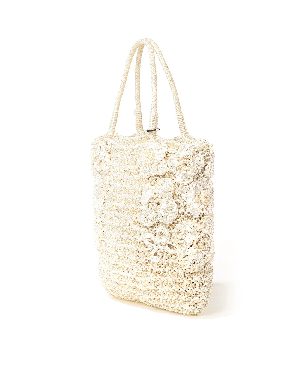 【20%OFF】ラフィア ピッツォ/ミディアム/セミシャイニーホワイトシルバーゴールド