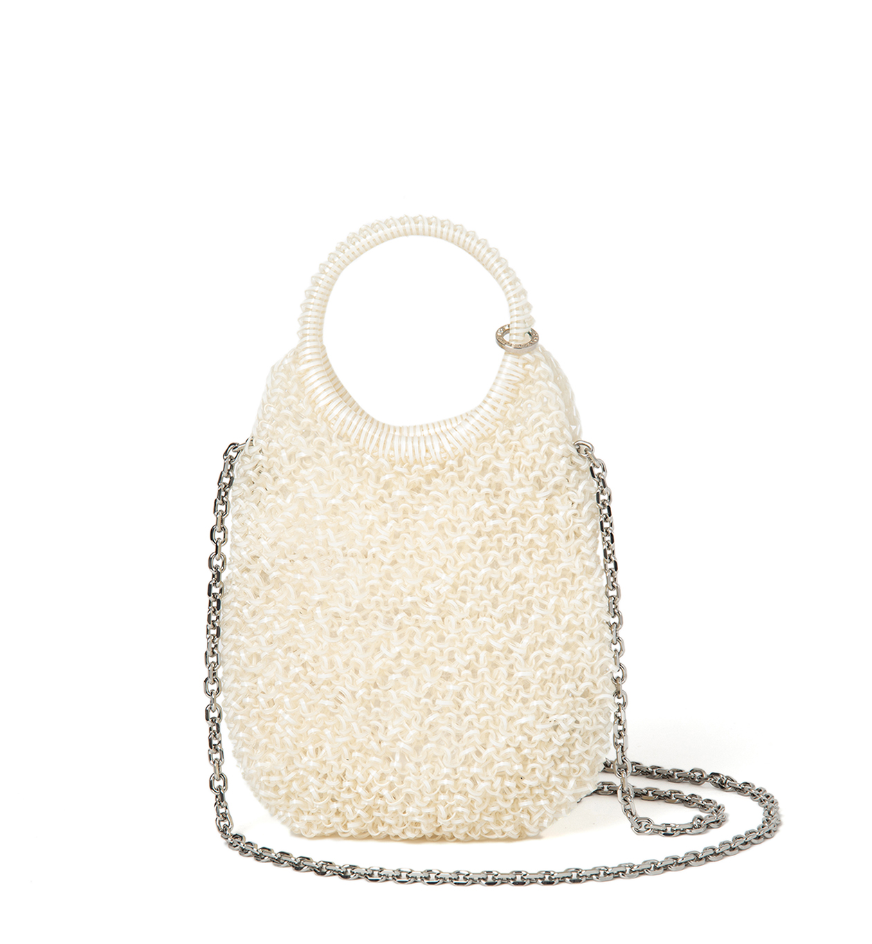 ブラック アンテプリマ ワイヤーバッグ スタンダード ラウンド 横型