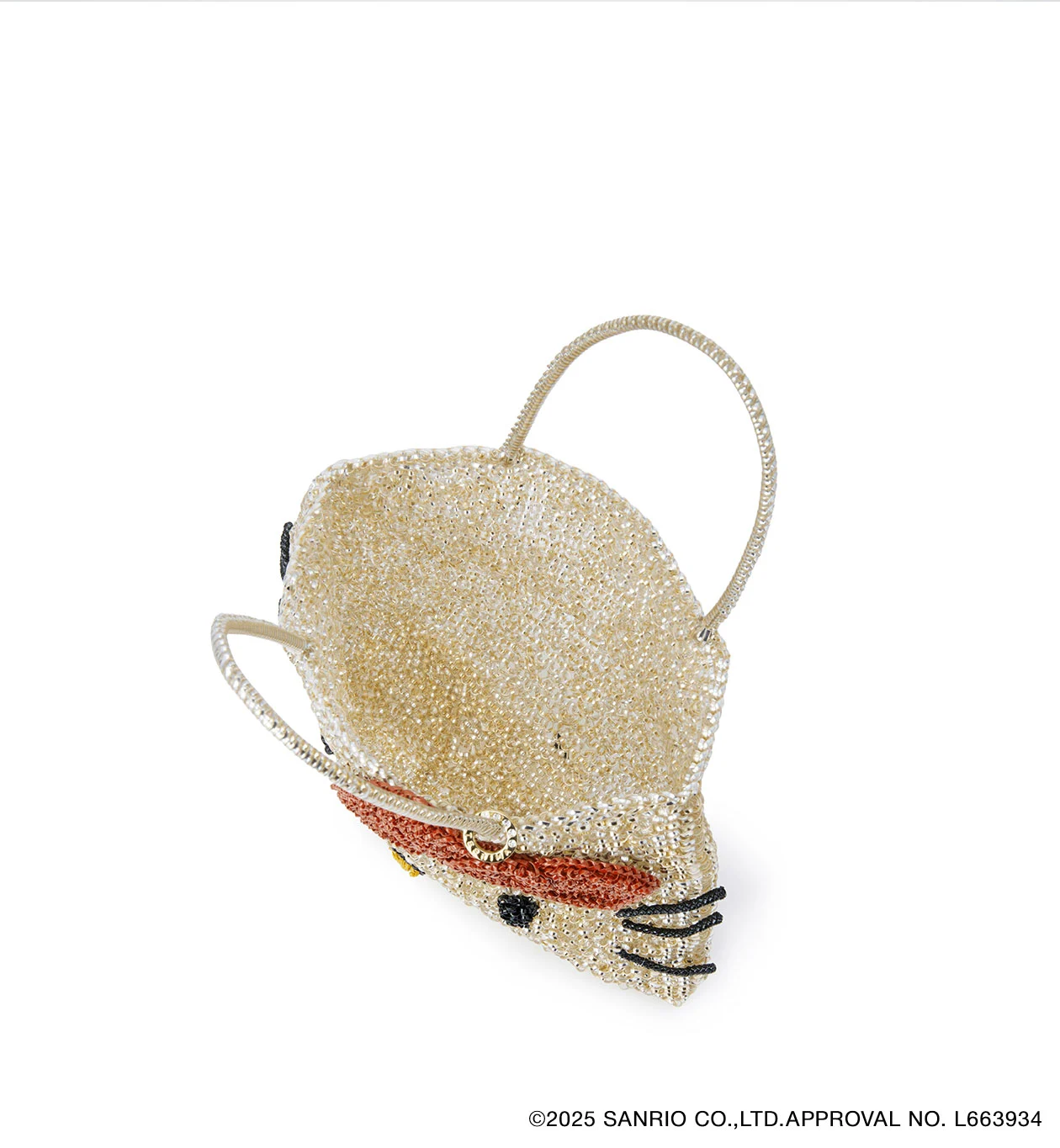 ハローキティ/スクエア ラージ/シルバーゴールド【オンラインストア