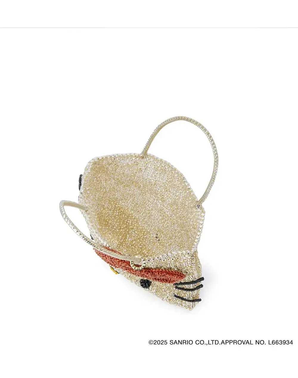 ハローキティ/スクエア ラージ/シルバーゴールド【オンラインストア先行販売商品】