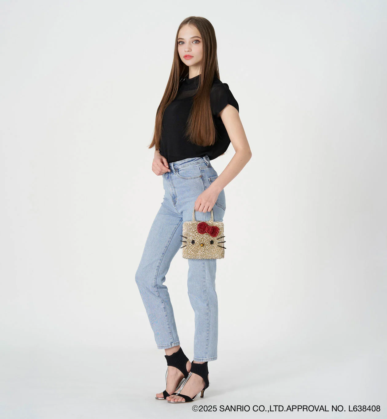 ハローキティ/スクエア スモール/シルバーゴールド【オンラインストア