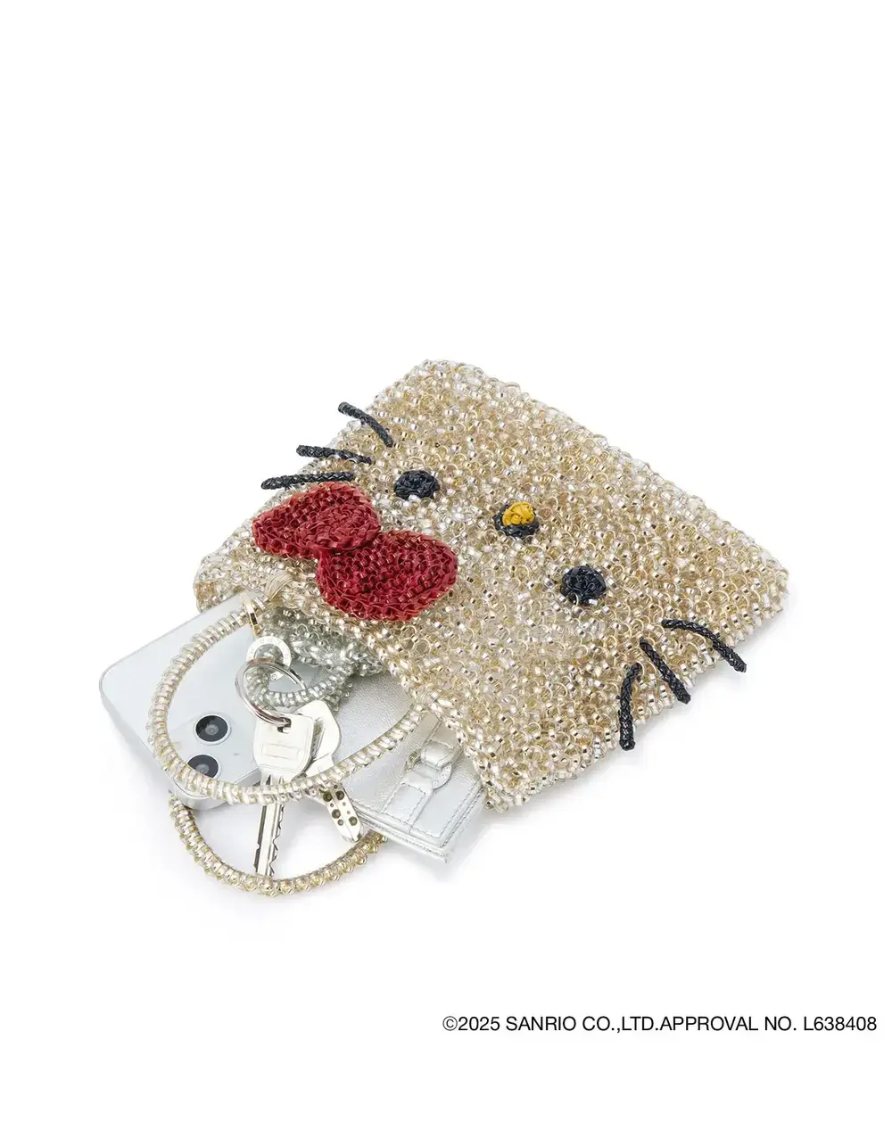 ハローキティ/スクエア スモール/シルバーゴールド【オンラインストア先行販売商品】