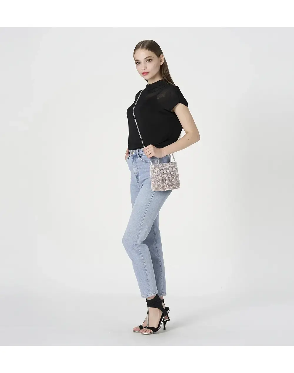 サクラ/スクエア スモール/パウダリーピンクシルバー【一部店舗先行販売商品】