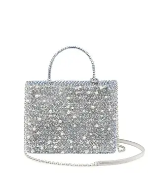 ペルラ グリッター/スクエア ミディアム/ブルーシルバー