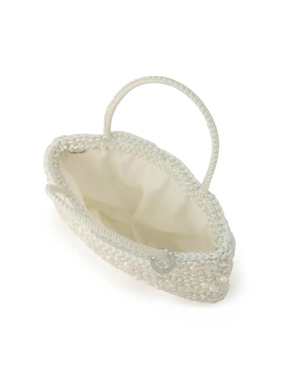 ペルラ グリッター/スクエア ミディアム/オーロラホワイト