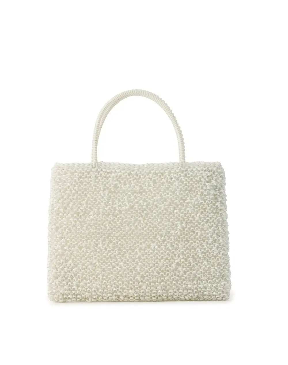 ペルラ グリッター/スクエア ミディアム/オーロラホワイト