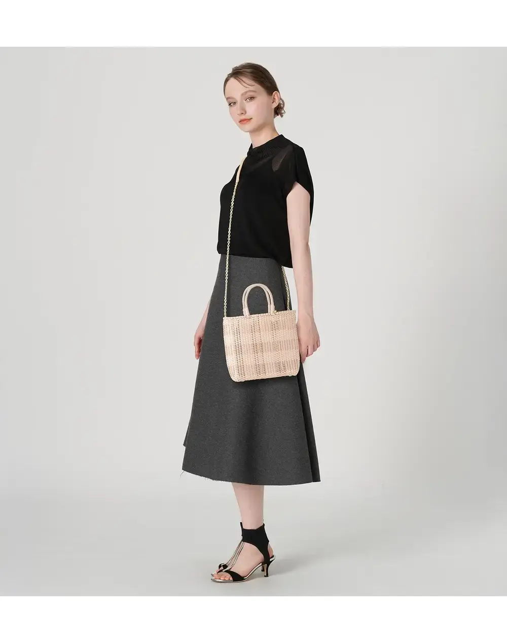【20%OFF】イントレッチオ タータン/パウダリーピンクゴールド×マットカルネピンク