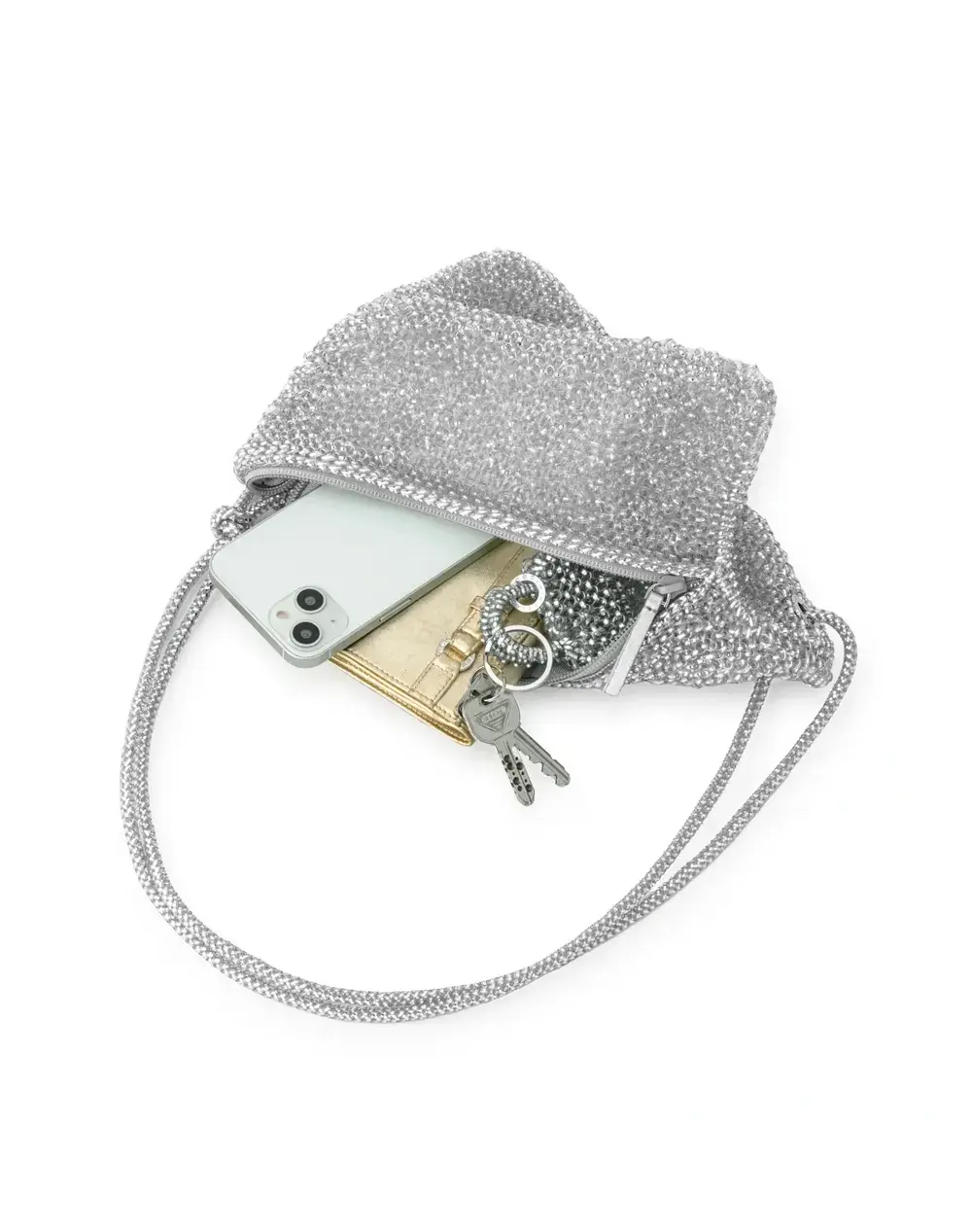 ツイスト/スモール/グレイッシュホワイトシルバー