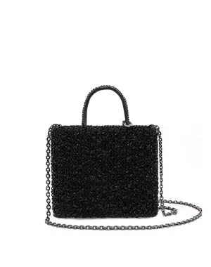 ワイヤー オルガンザ/スクエア スモール/エナメルブラック【オンラインストア先行販売商品】