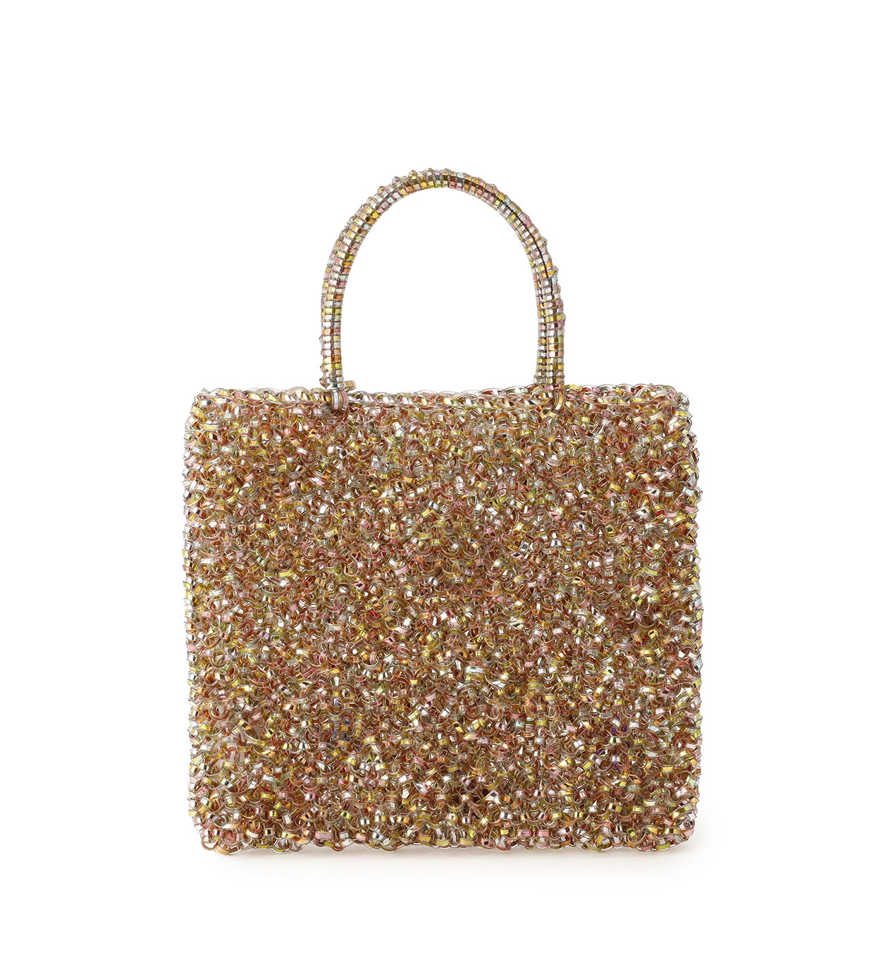 専用　アンテプリマ　バッグ　チャーム無し ミカ ニナガワ/スクエア スモール/シャンパンマルチ ｜ 【公式