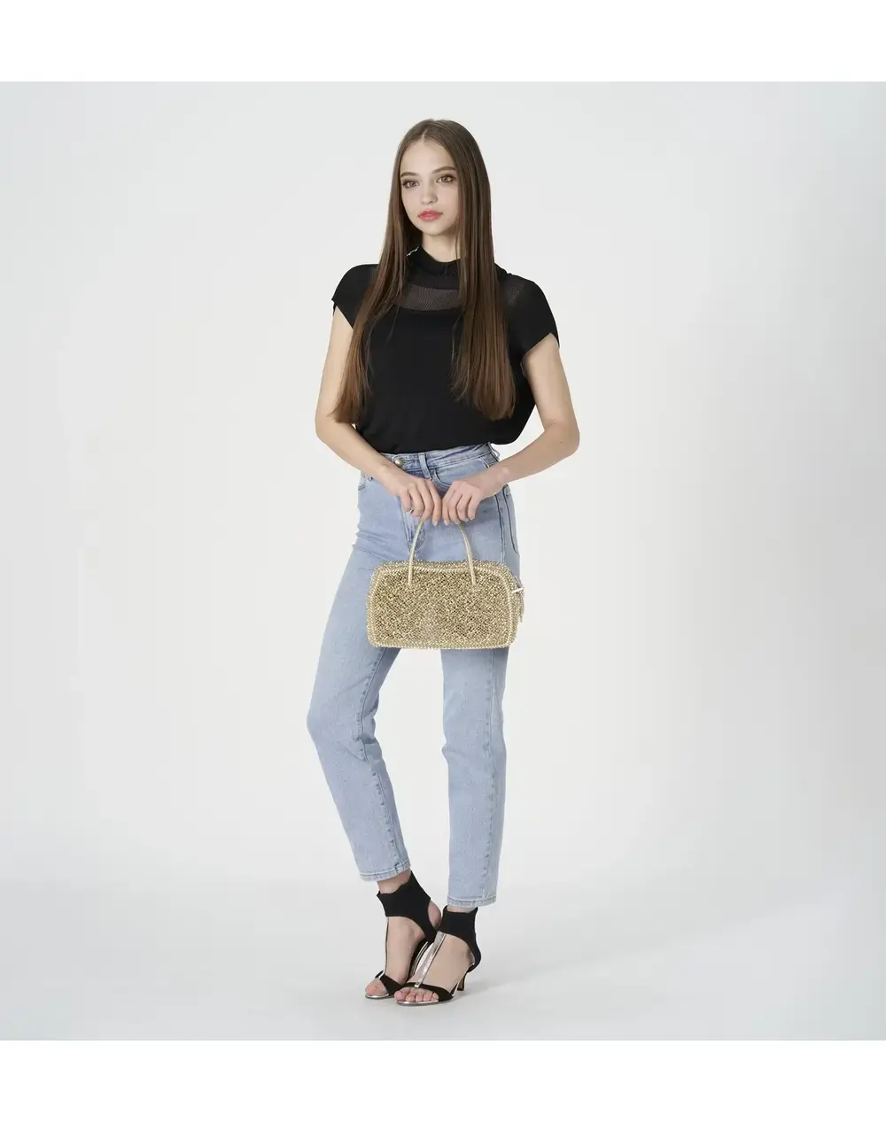 ボクシー/ミディアム/シルバーゴールド