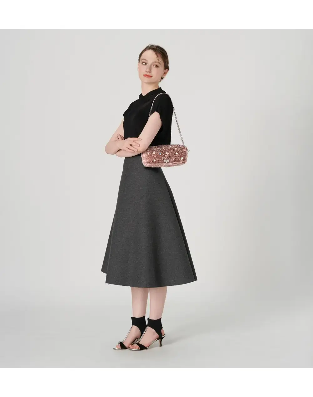 極美品✨ アンテプリマ　PRONTO シルバーピンク 2way ショルダー 極美品✨ アンテプリマ PRONTO シルバーピンク 2way ショルダー