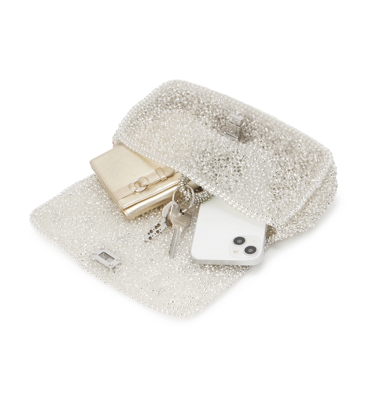 アンテプリマ　999コレクション ショルダーバッグ　ピュアシルバー 999 コレクション II/クリスタル ショルダー ミディアム/ピュア