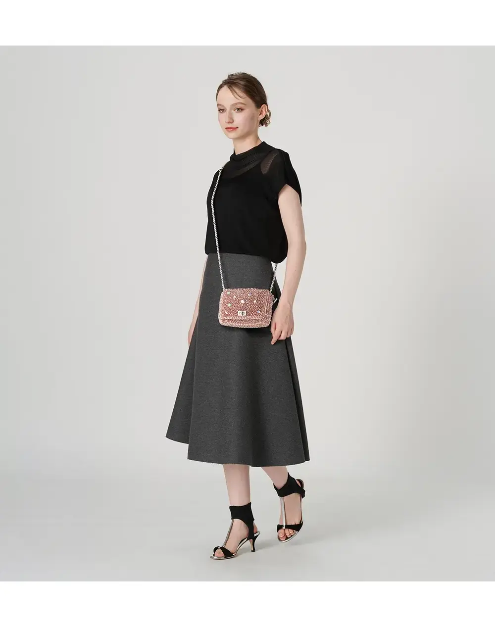 999 コレクション II/クリスタル ショルダー スモール/ピュアシルバーピンク【一部店舗先行販売商品】